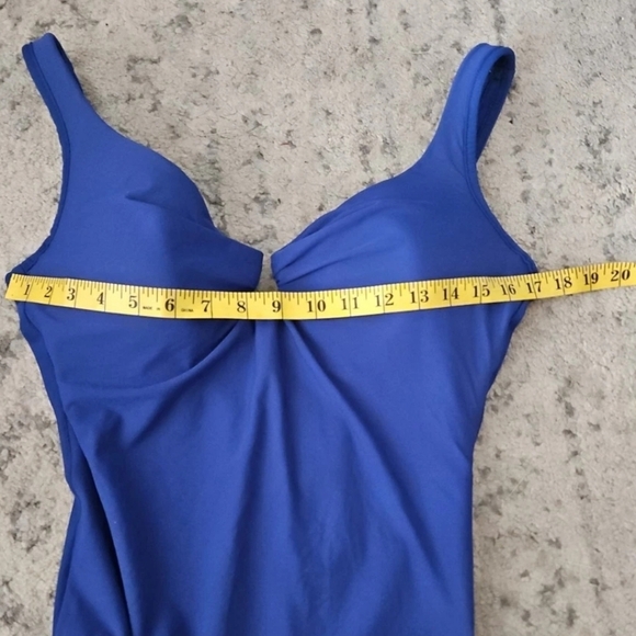 Miraclesuit Womens Blue Must Have Escape One Piece Tummy Control Bathing Suit 14 - Picture 12 of 14
